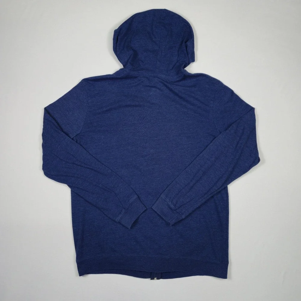 Marvel Avengers Captain America Blue Zip Hoodie Men's Large Lightweight - Picture 2 of 6